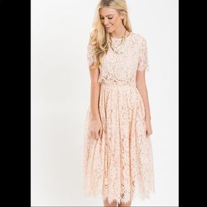 Morning Lavender blush lace dress